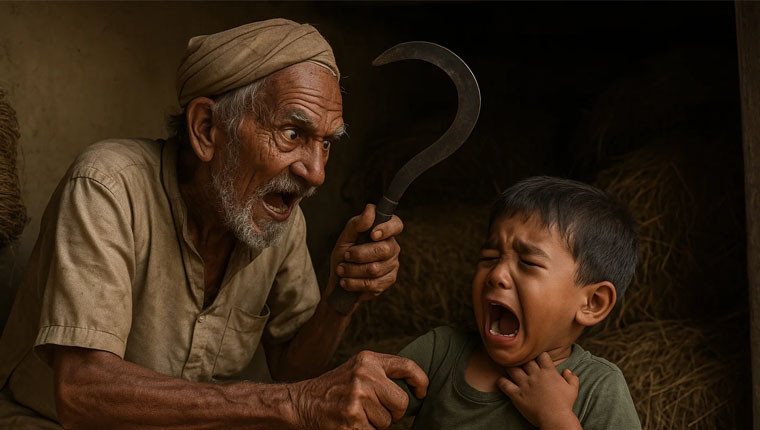 कैलालीमा ४ वर्षीय बालकमाथि हँसिया प्रहार, बाजे नाता पर्नेद्वारा आक्रमण